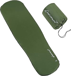 Clostnature Self Inflating Camping Mat - 5 cm Lightweight Inflatable Sleeping Mat for Camping, Waterproof Sleeping Pad, Camping Foam Roll Mat for Tent, Hiking, Backpacking, Camping Mattress Single