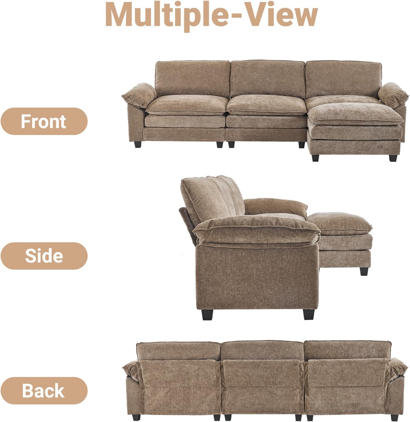 Image showing Velcro attachment for seat cushions and no Velcro for back cushions