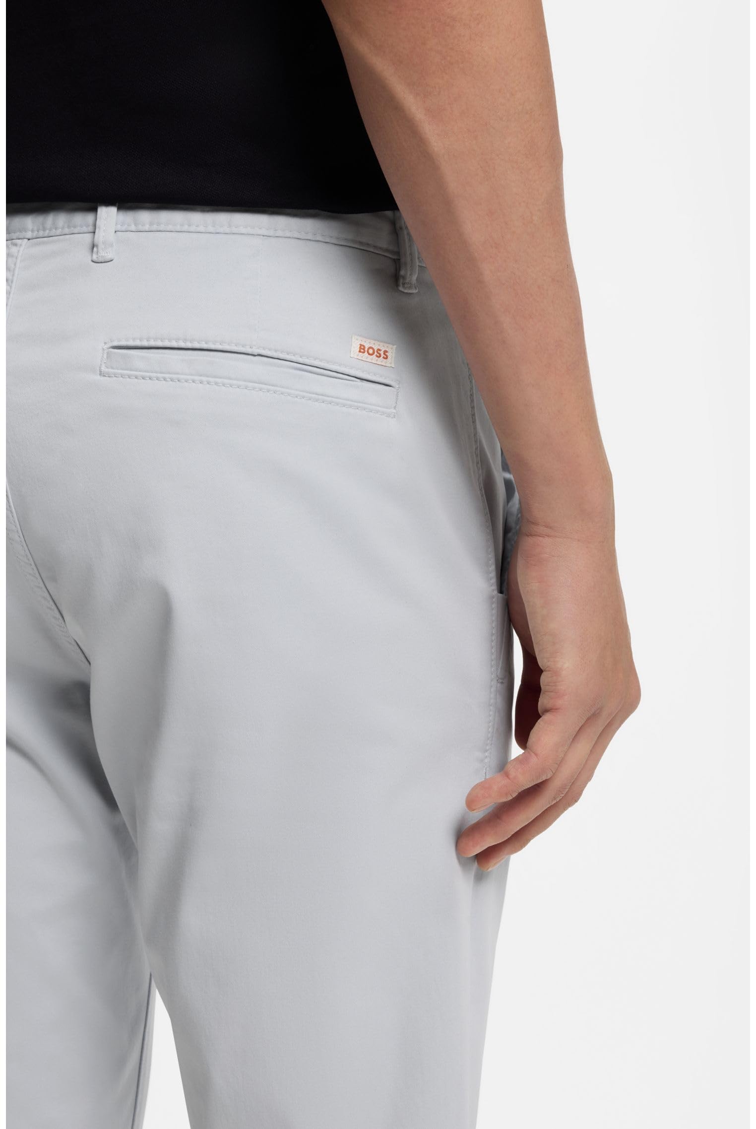 Boss Slim-fit Hose Aus Überfärbtem Elastischem Satin – Bild 5