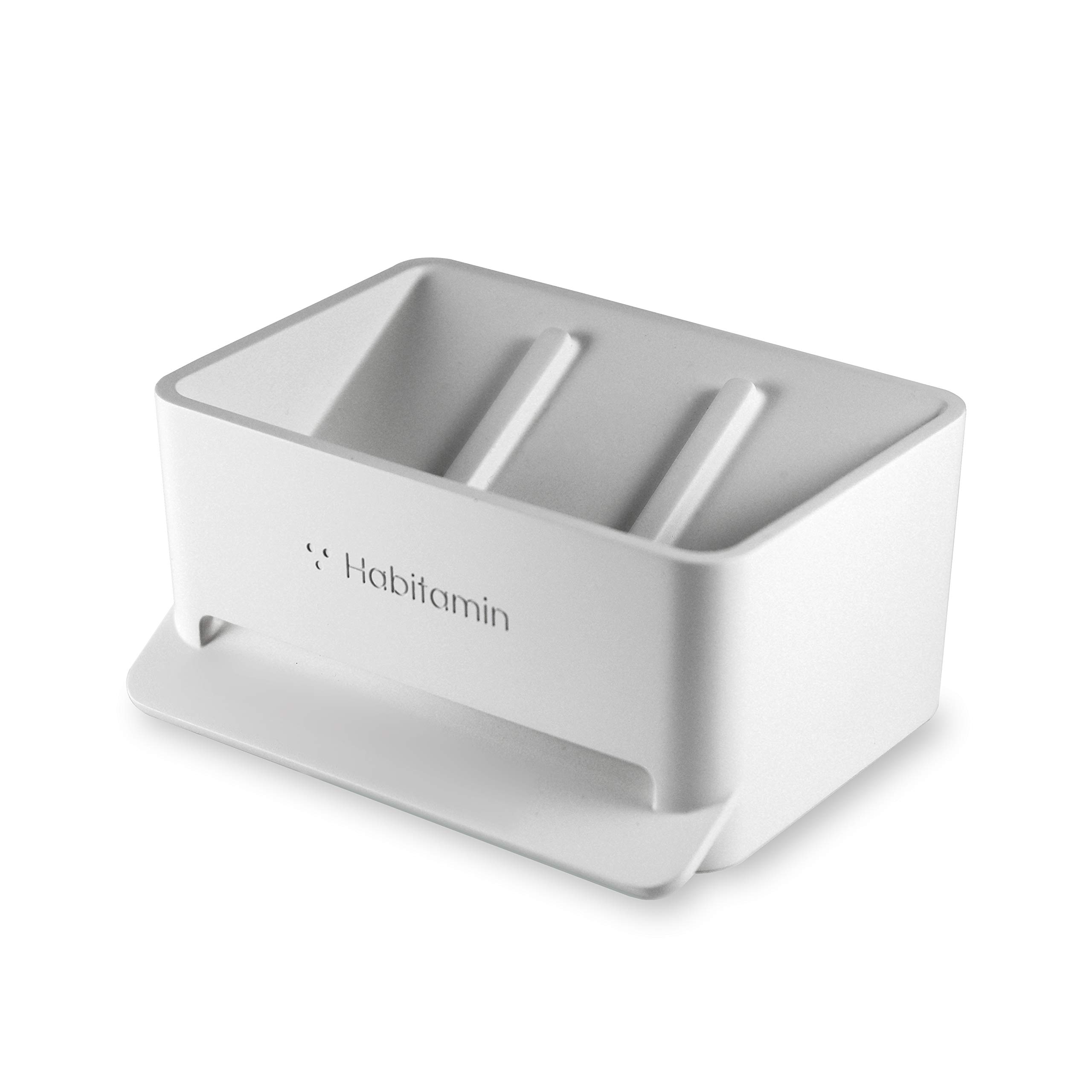 Habitamin Soap Mate Slanted soap Dish with self-draining Drying Fast Natural soap Saver for Bathroom Shower tub Kitchen
