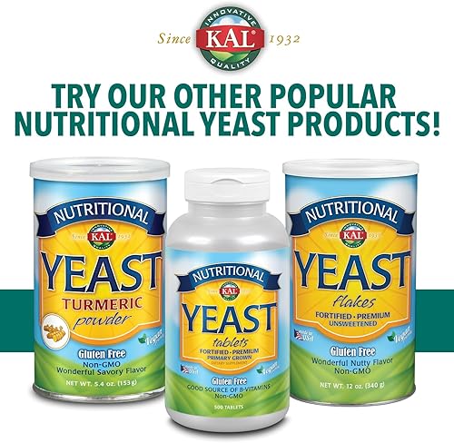Vista 5 de KAL Copos de levadura importados, 14.8 onzas