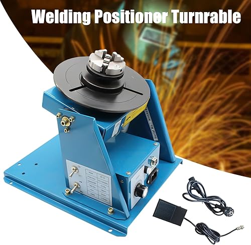 Miniatura 8 de Posicionador de soldadura rotativo 110 V 2.5 "mesa de trabajo soldador posicionador de la máquina de la placa giratoria velocidad alta precisión