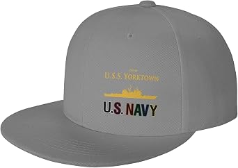 Cg 48 USS Yorktown Unisex Baseball Cap Sandwich Caps Jeans Caps Adjustable Baseball Cap Gray