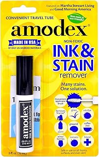 Amodex Ink & Stain Remover Traveler 0.5oz Bottle with Built-in Brush