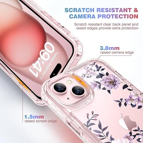 Miniatura 233 de Diaclara - Funda diseñada para iPhone 14 Pro Max, resistente, de cuerpo completo, con protector de pantalla sensible al tacto y antiarañazos + Blanco