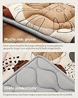 Vista 7 de Blissful Diary Alfombras de Juego para Bebés para el Piso, Alfombra de 50x50 para Gatear para el Parque Infantil, Almohadillas de Espuma de Espesor