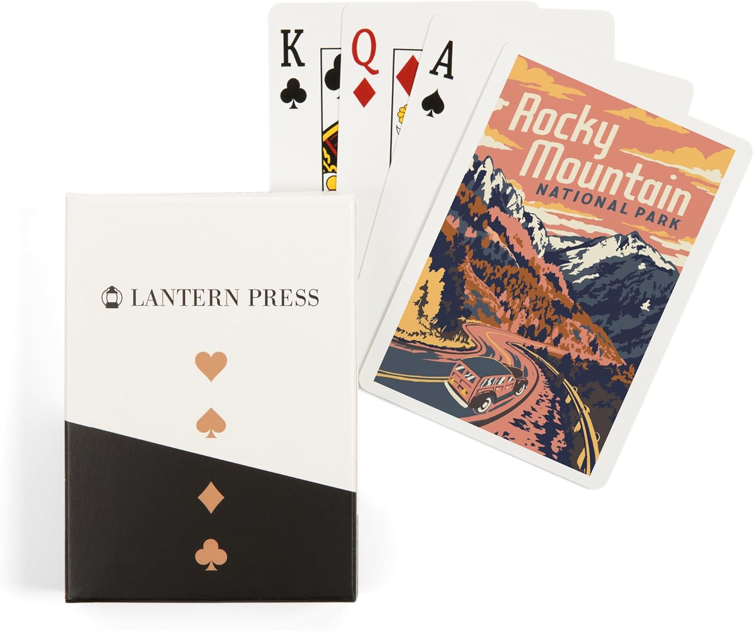 Lantern Press Rocky Mountain National Park, Colorado, Explorer Series, 52 Playing Cards for Adults, Poker Size Card Deck