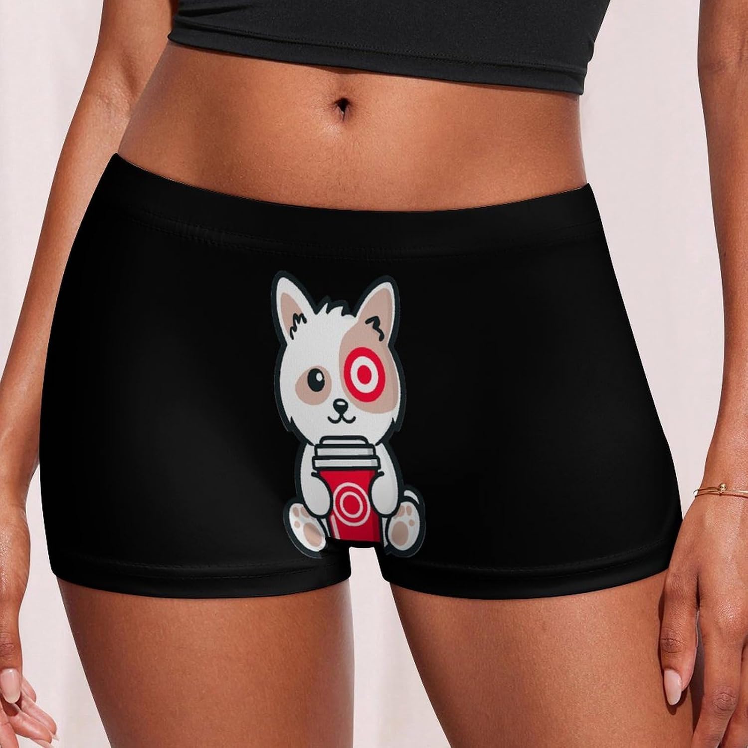 Target1 Dog Funny Women's Boxer Briefs Breathable Underpants Trunks Stretch Underwear
