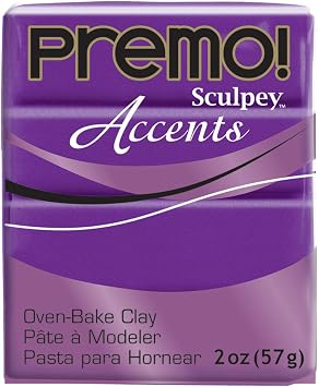 Polyform Premo! Sculpey Polymer Clay 2 Oz Pearl Purple