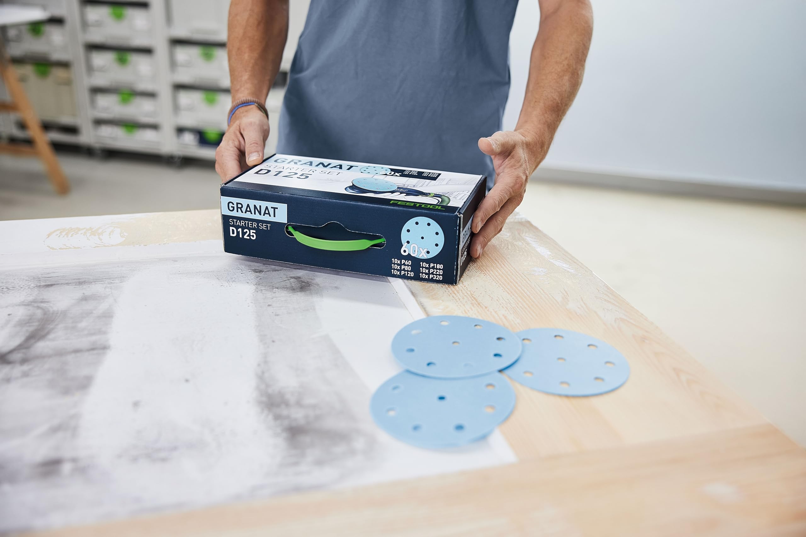 Festool Abrasivos Granate D125 GR-Set