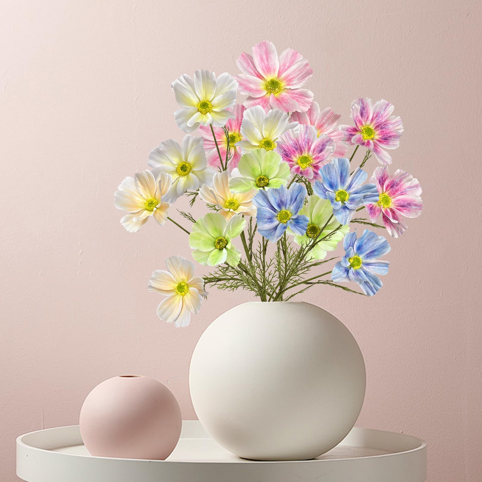 Amazon.co.jp: 造花 コスモス 6色6本セット 造花ブーケ 枯れない花