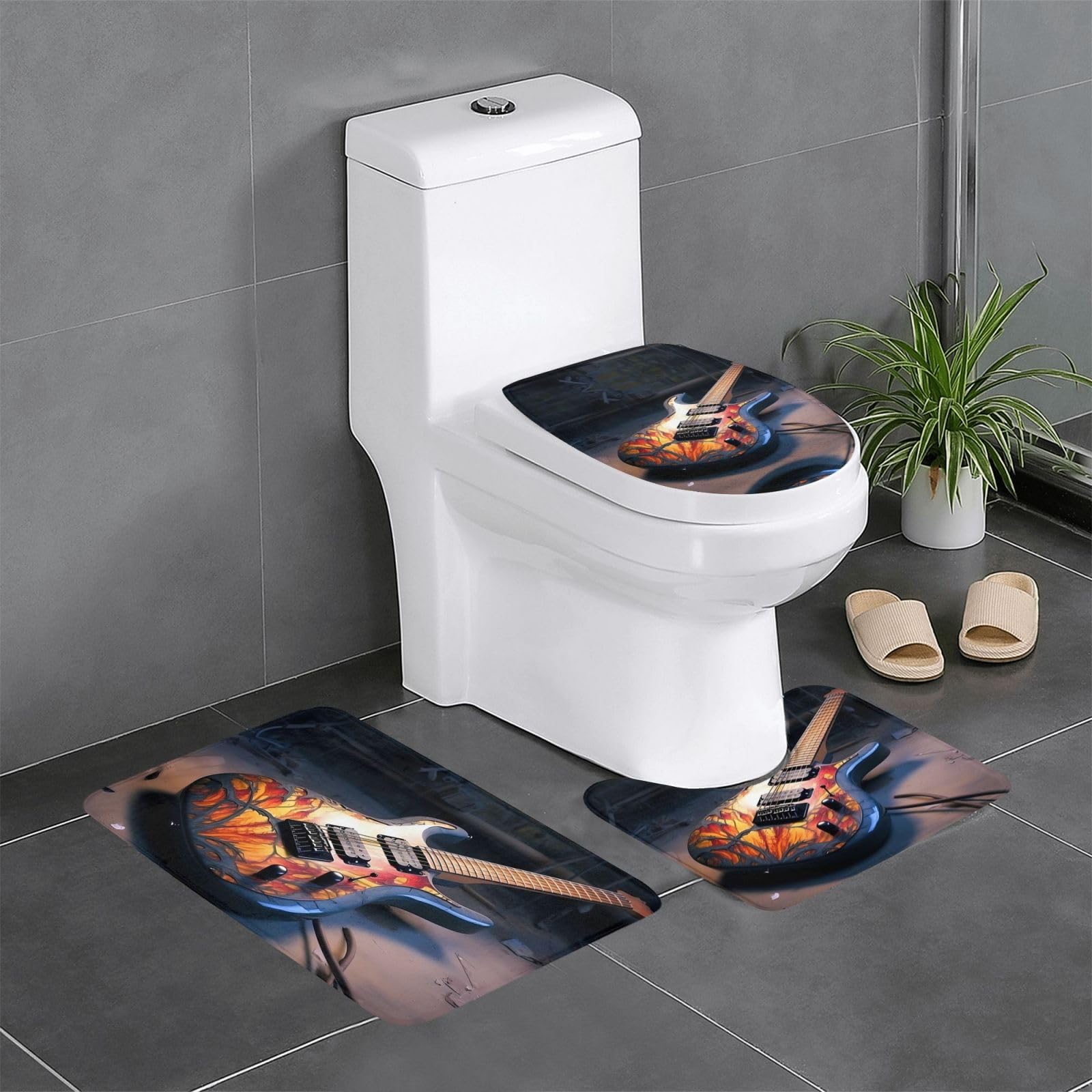Tapis de salle de bain antidérapants 61x40.6cm WC toilettes WHJDPP