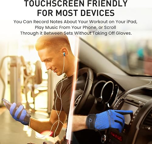 Miniatura 4 de Guantes de entrenamiento de dedo completo para levantamiento de pesas para hombres y mujeres con relleno, guantes de ejercicio de gimnasio de mano