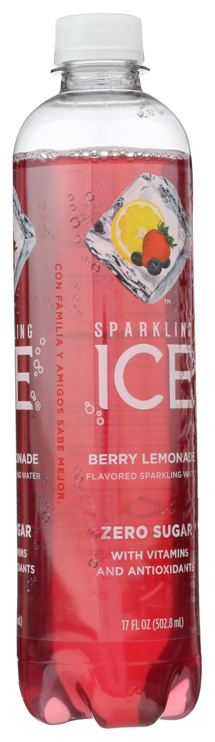 Sparkling Ice Berry Lemonade Sparkling Water, 17 fl oz Bottle