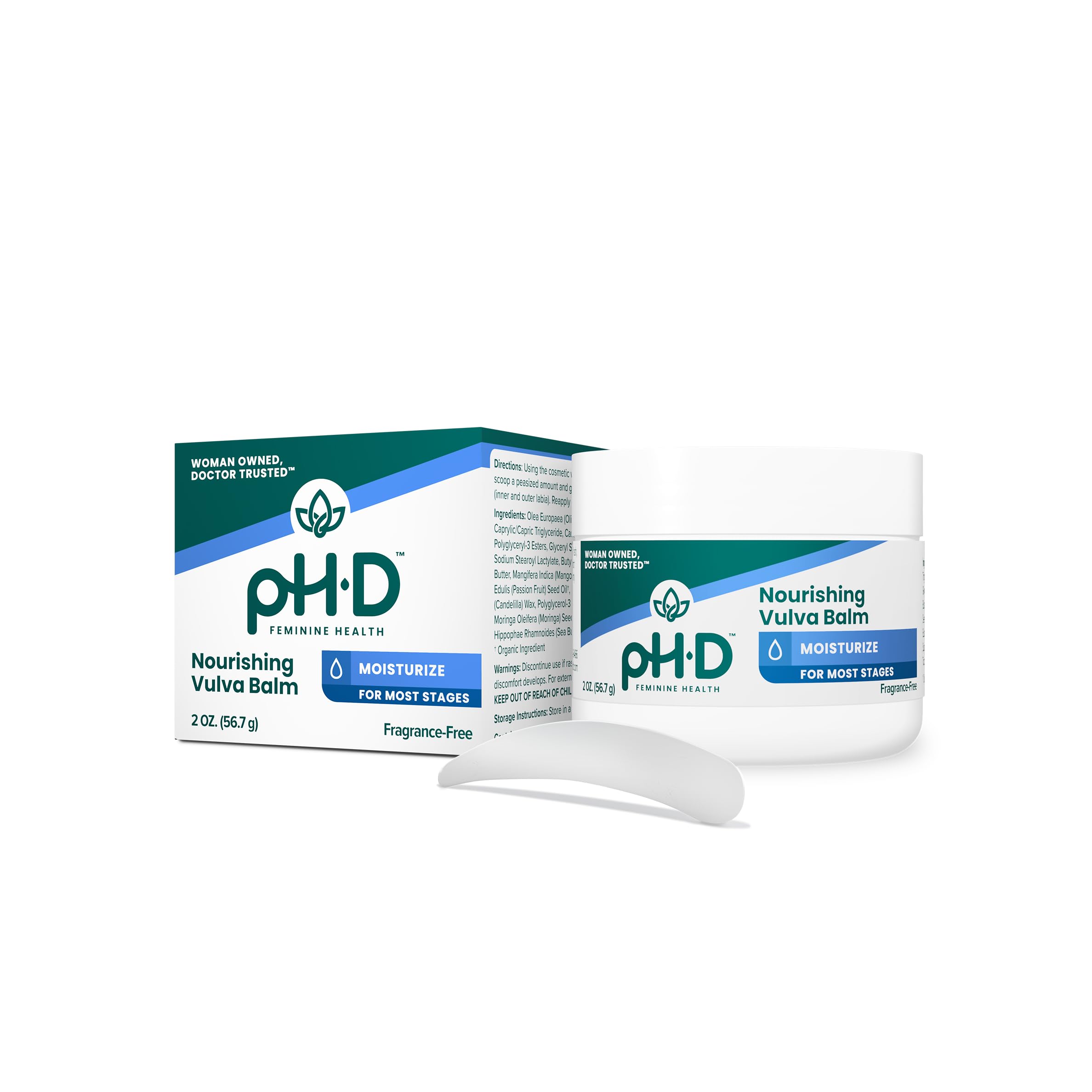 pH-D Feminine Health Nourishing Vulva Balm, Vulva Moisturizer for Women 2oz
