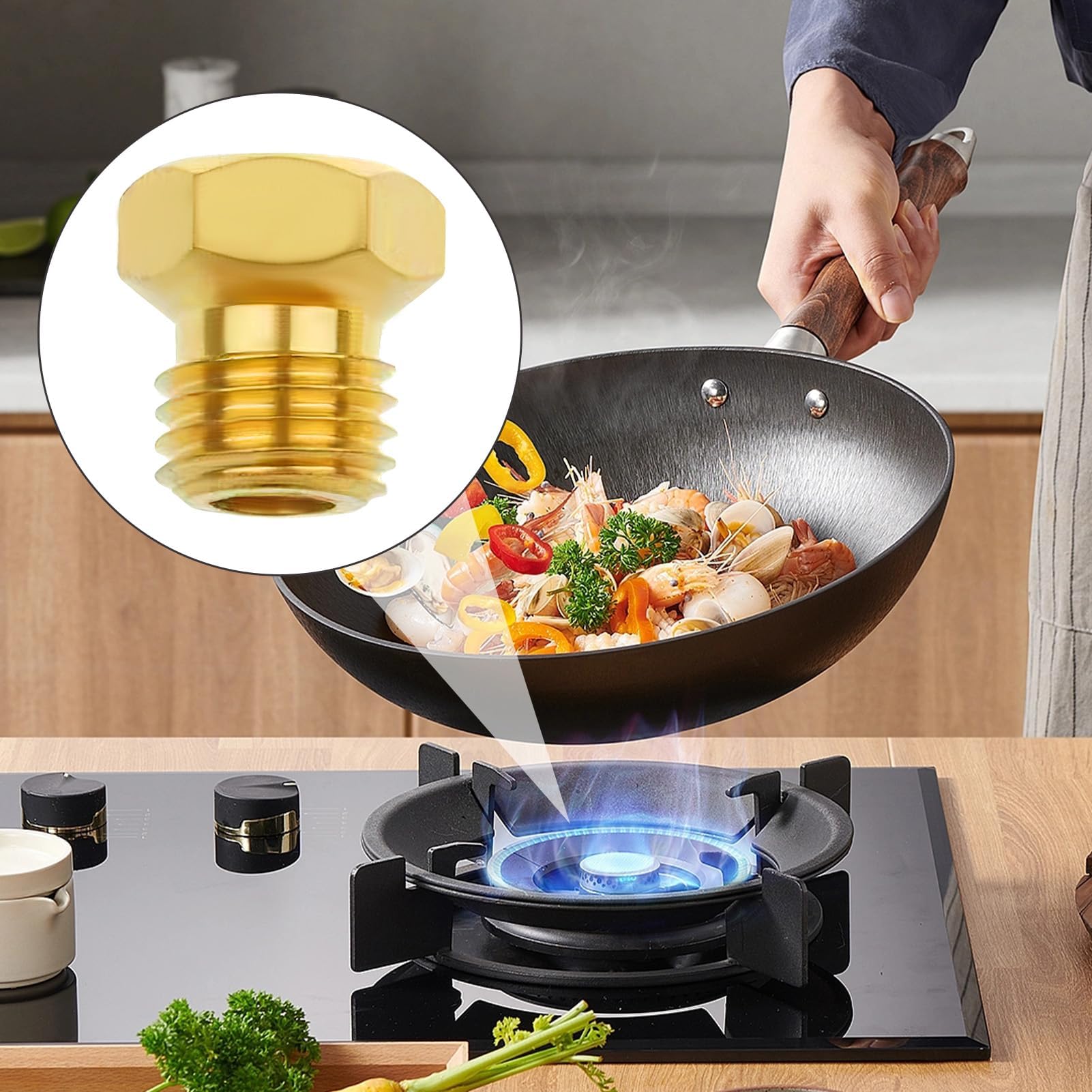 Paquet 6 Gicleurs Gaz Butane Universels - Kit Conversion GPL Cuisinière 5 Brûleurs