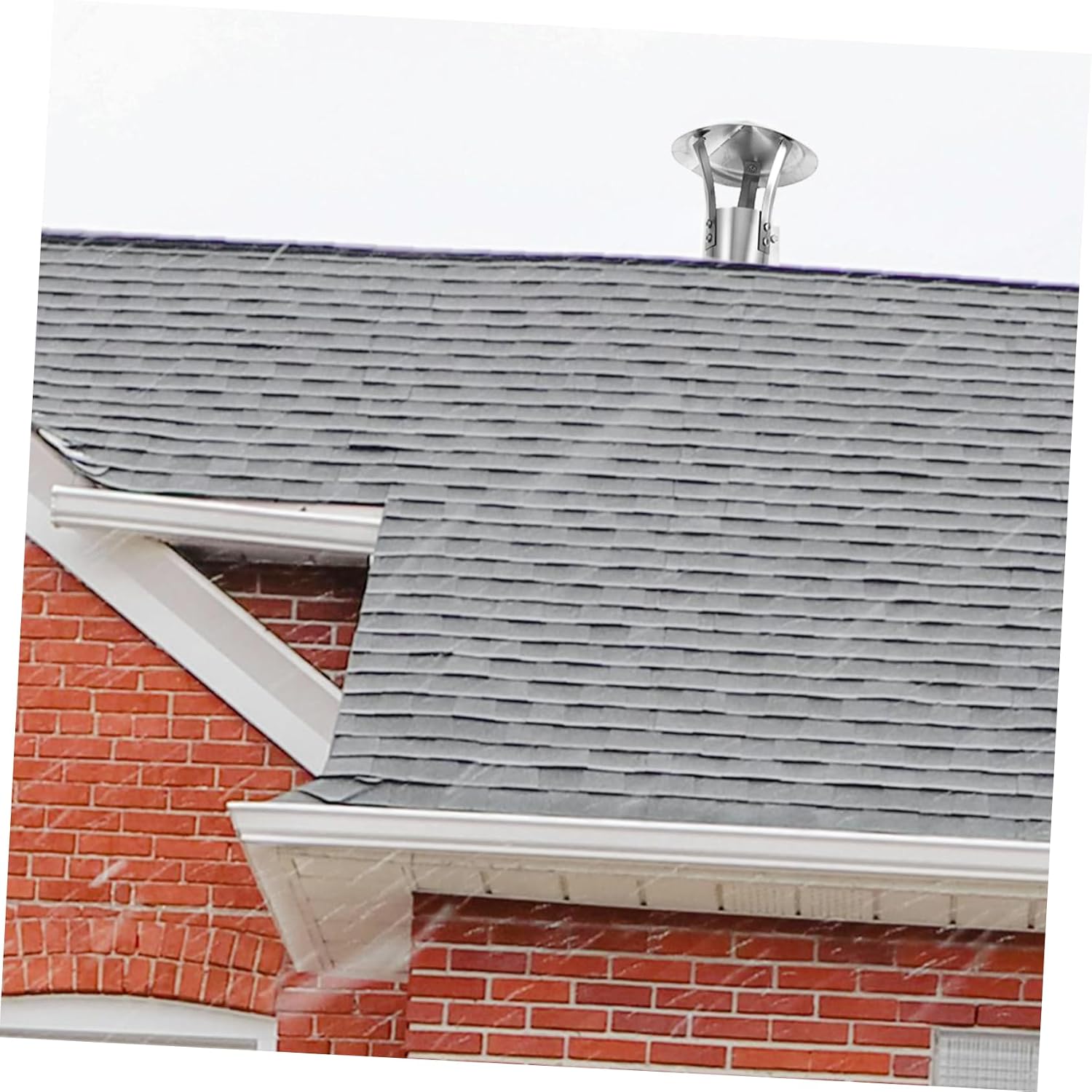 Round Stainless Steel Chimney Cap Flue Cover for Rain Protection Easy Installation for Rooftop Fireplaces and Stove Pipes