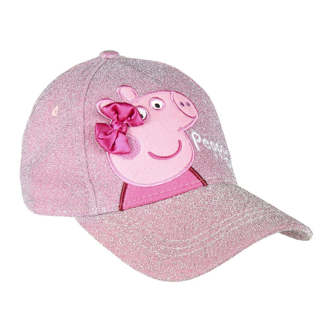 CERDÁ LIFE'S LITTLE MOMENTS Peppa Pig Niña Ajustable-53 Cm-4 A 8 Años Gorra de béisbol, Rosa, 53 para Niñas