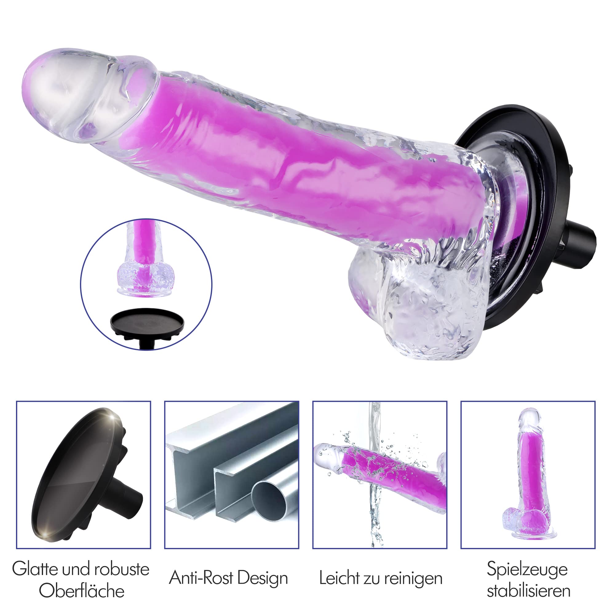 Sinloli APP Controllo Telecomando Macchina automatica del sesso Macchina del sesso per adulti Giocattolo del sesso femminile Dildo fluorescente gigante Doppie teste Giocattolo stimolatore del punt