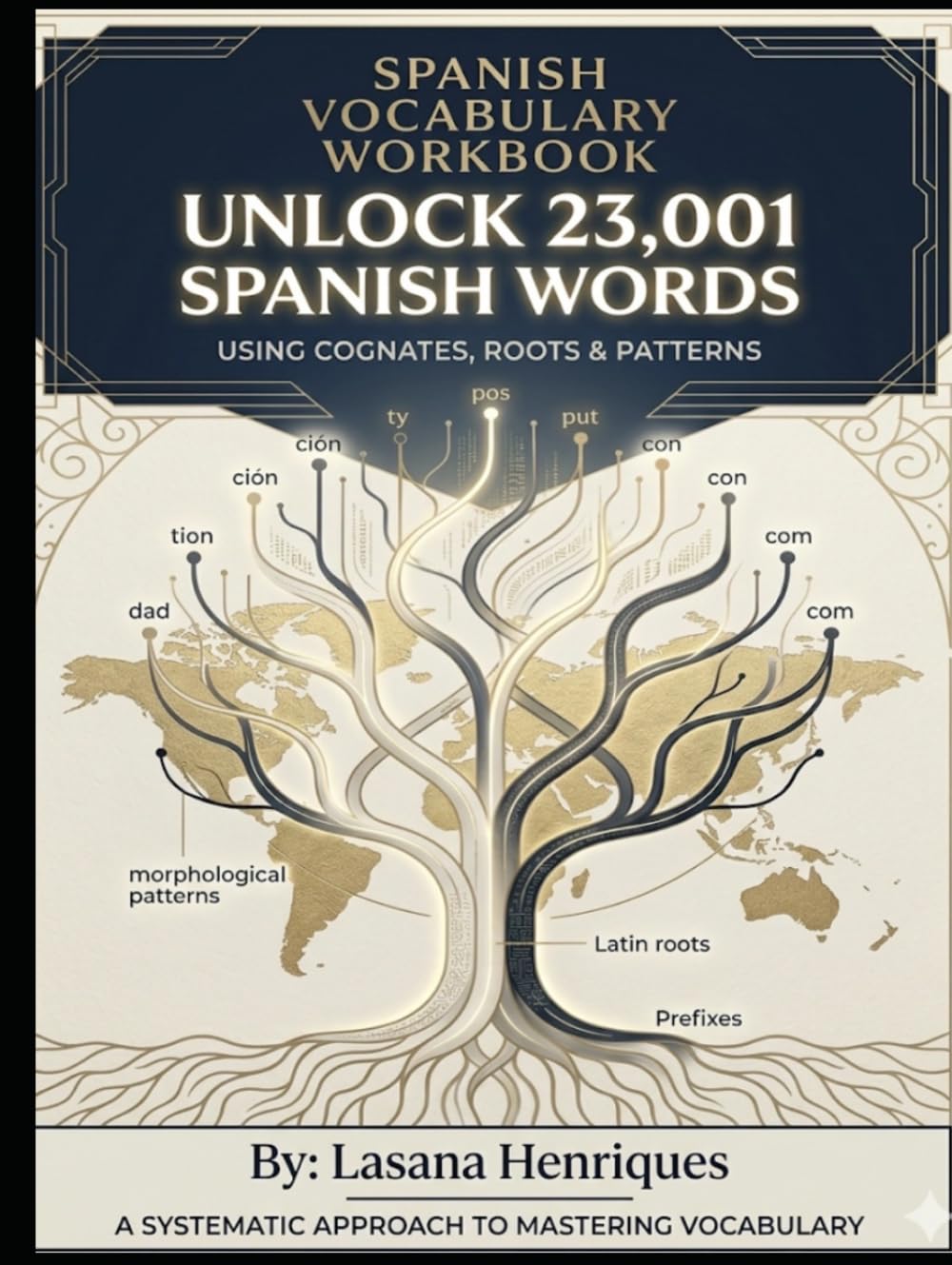 SPANISH VOCABULARY WORKBOOK: Unlock 23,001 Spanish Words Using Cognates, Roots & Patterns (The Spanish Fluency Gap)
