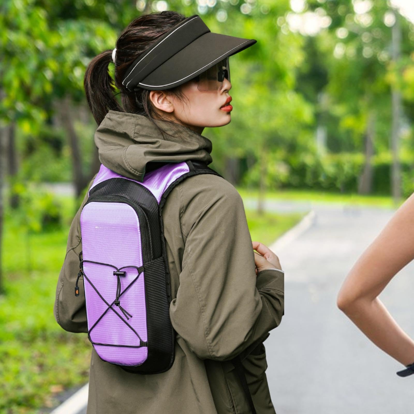 CALANDIS™ Hydration Backpack Rucksack Practical Daypack for Backpacking Biking Purple | Hydration Packs | Hiking Backpacks | & Hiking | Outdoor Sports-image-13