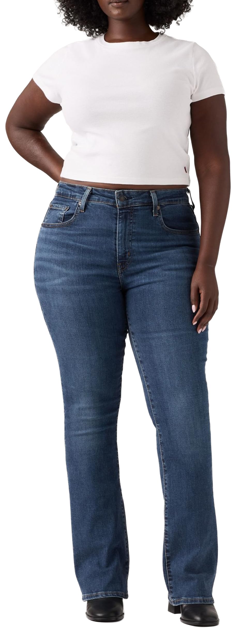 Levi's Damen 725™ High Rise Bootcut Jeans,Blue Wave Dark,30W / 32L