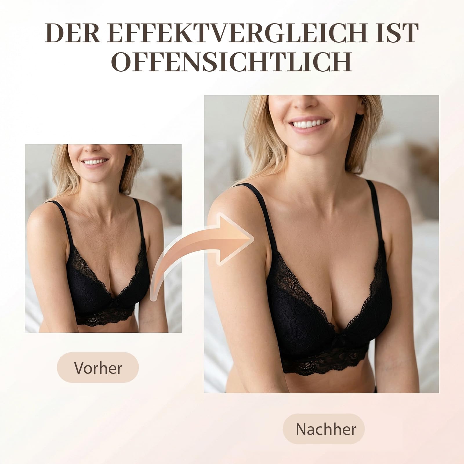 5 Stück Dekoltee Pads Antifalten, Dekollete Anti Falten Pad Falten Effektiv Reduzieren