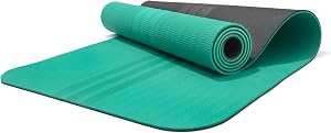 Tapis de yoga adidas double face - 6 mm - Teal pur