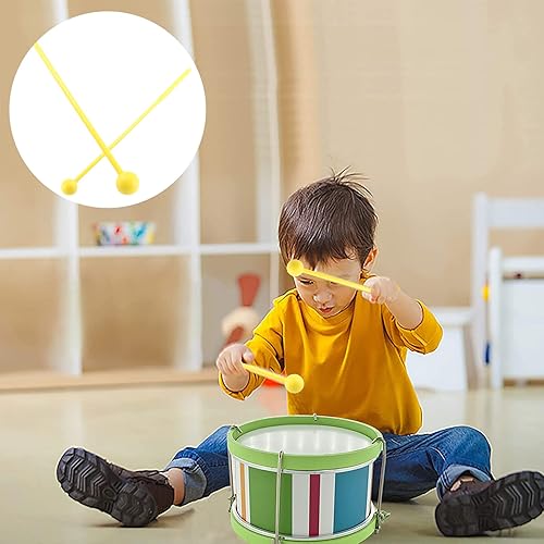 Miniatura 6 de 10 mazos de plástico, palos de percusión de 11.8 pulgadas de longitud para adultos, mazos de xilófono, instrumentos de percusión, mazo de campana,