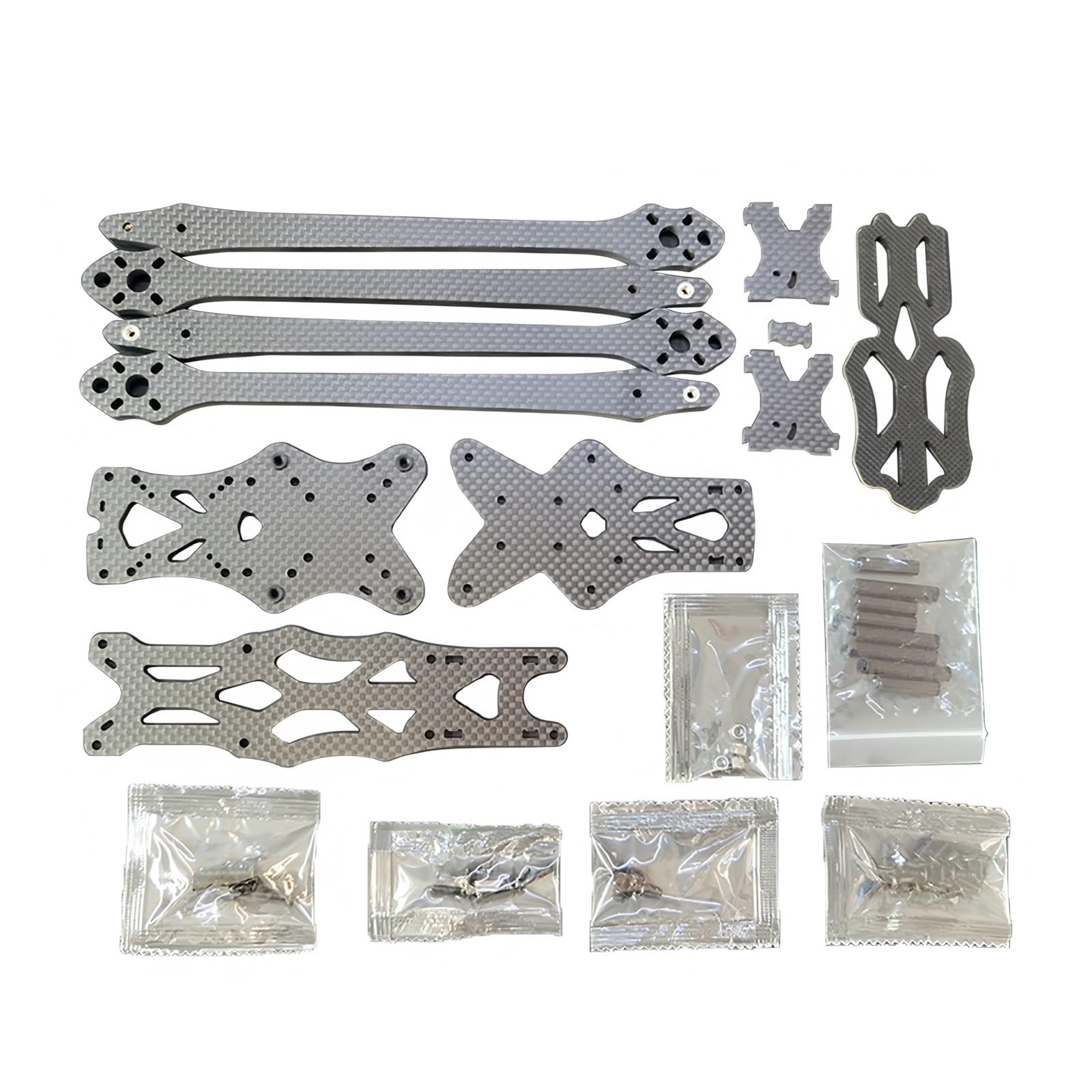 Telaio quadricottero in fibra di carbonio, kit H 7 pollici 315mm | 2204, 2205, 2306, 2307; braccio 5.5mm, fori 30.5x30.5mm e 20x20mm