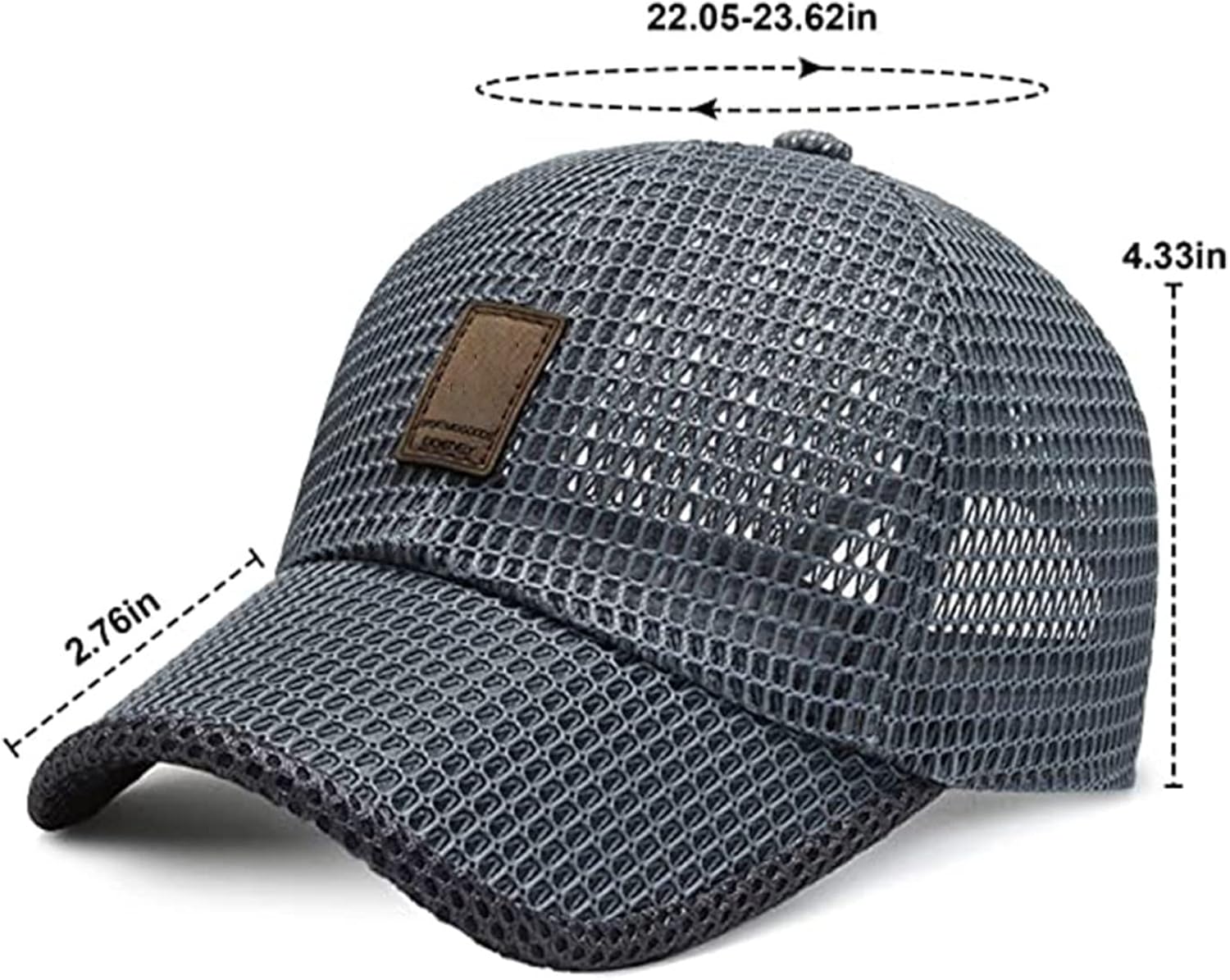 Miniatura 7 de Gorra de béisbol casual de verano al aire libre, gorras de béisbol de malla para hombres, gorra de béisbol de malla de verano, gorra de camionero,