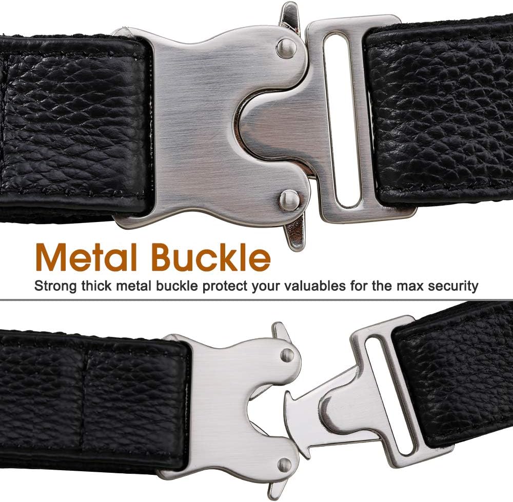 TIDING Genuine Leather Fanny Pack for Men Multifunction Waist Bag Outdoor Travel Camping Crossbody Bag - Image 5