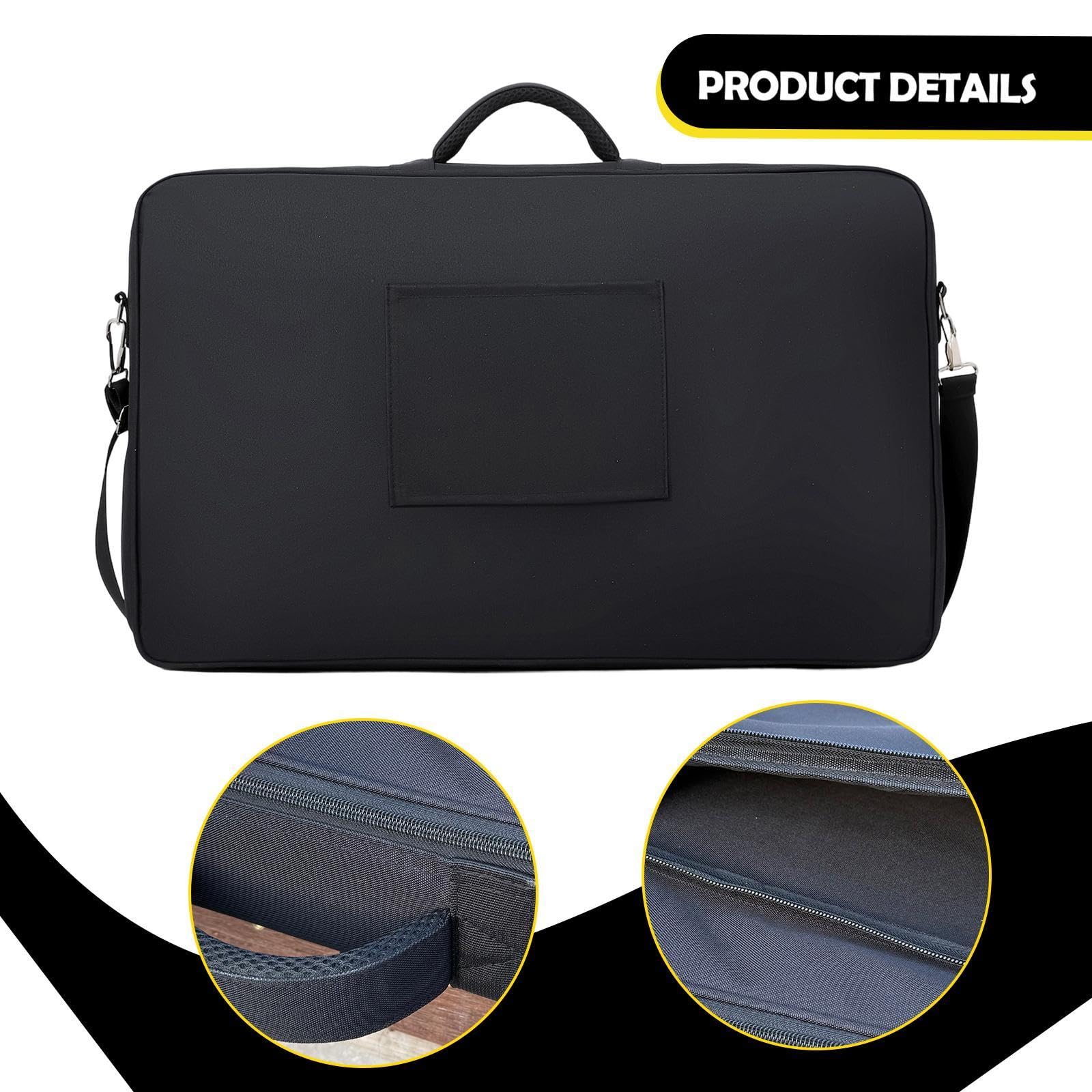 Custodia per controller DJ, custodia antiurto, imbottitura interna, tasca frontale, borsa per mixer DJ per palco, spettacolo, viaggio, bar, 39 Cm X 21 Cm X 5.5