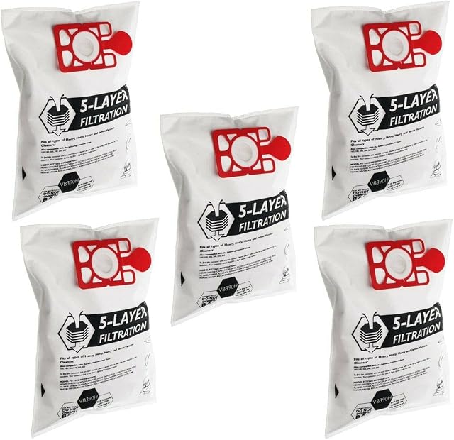 Utiz Vacuum Cleaner Microfibre Dust Bags for NVM-1CH Henry Numatic Hetty Basil James (Pack of 5)