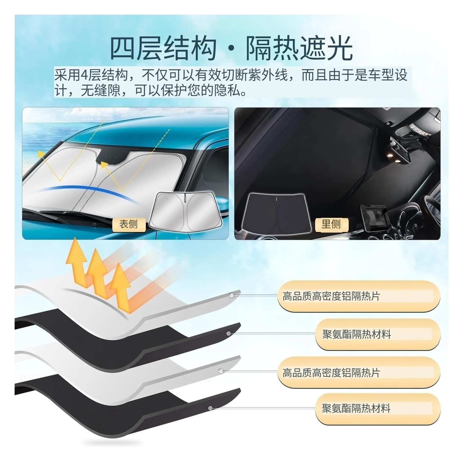 Protector para Parabrisas Coche para Chevy para Equinox 2025 Parasoles Y Protección Solar Protectores Delanteros De Coche Parasol Coche