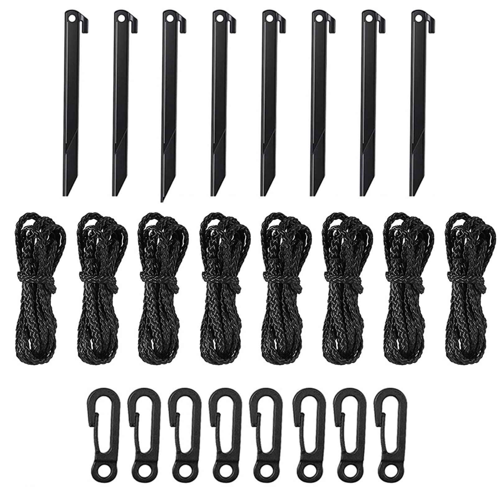 Pali gonfiabili natalizi in plastica da 25,4 cm, 8 picchetti per bordi paesaggistici, picchetti di ancoraggio per tenda da terra per Natale, vacanze, gonfiabili, decorazioni da giardino