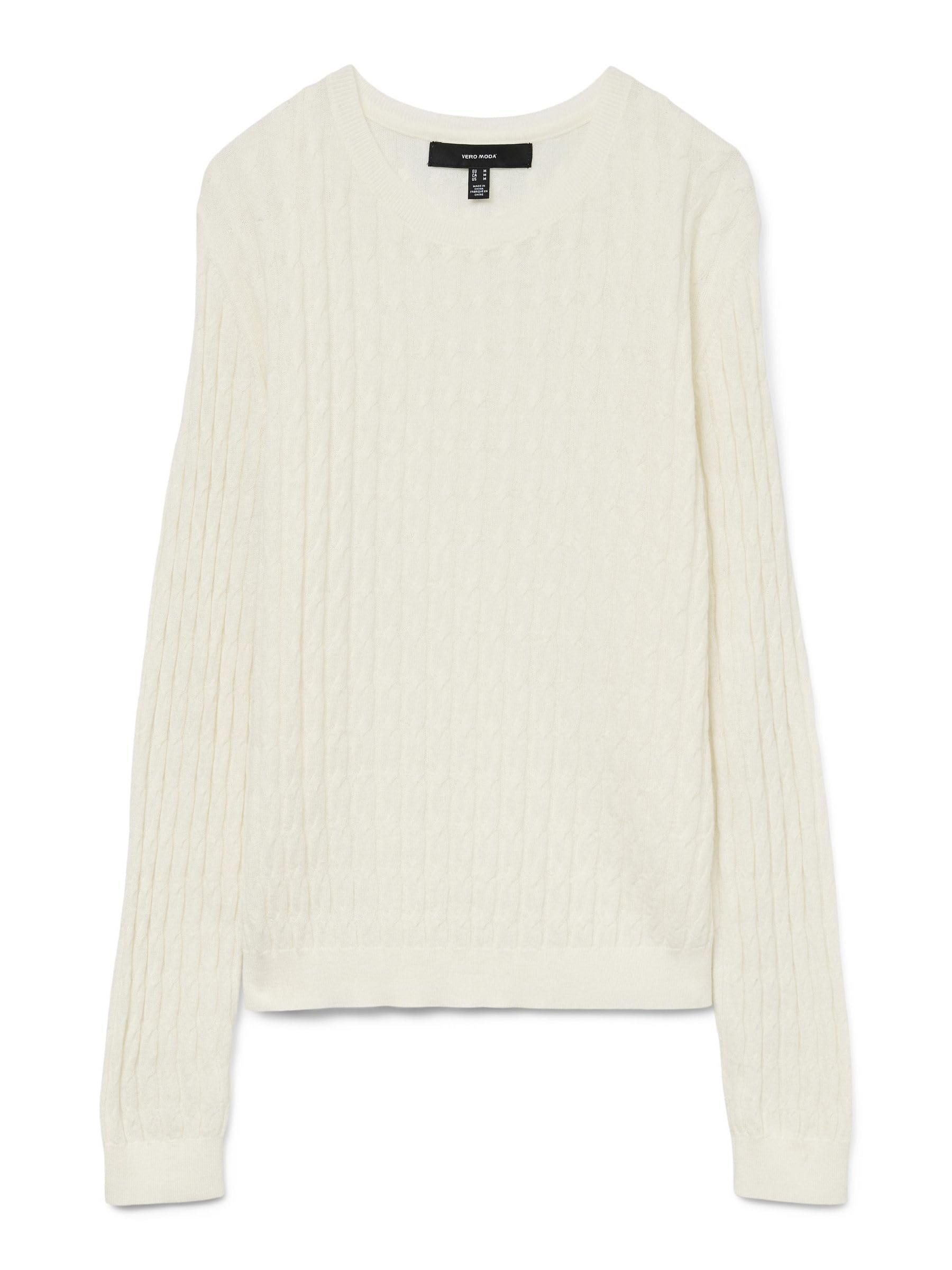 VERO MODA Knitted Pullover VMFLO Knitted Pullover XS, Birch, XS White