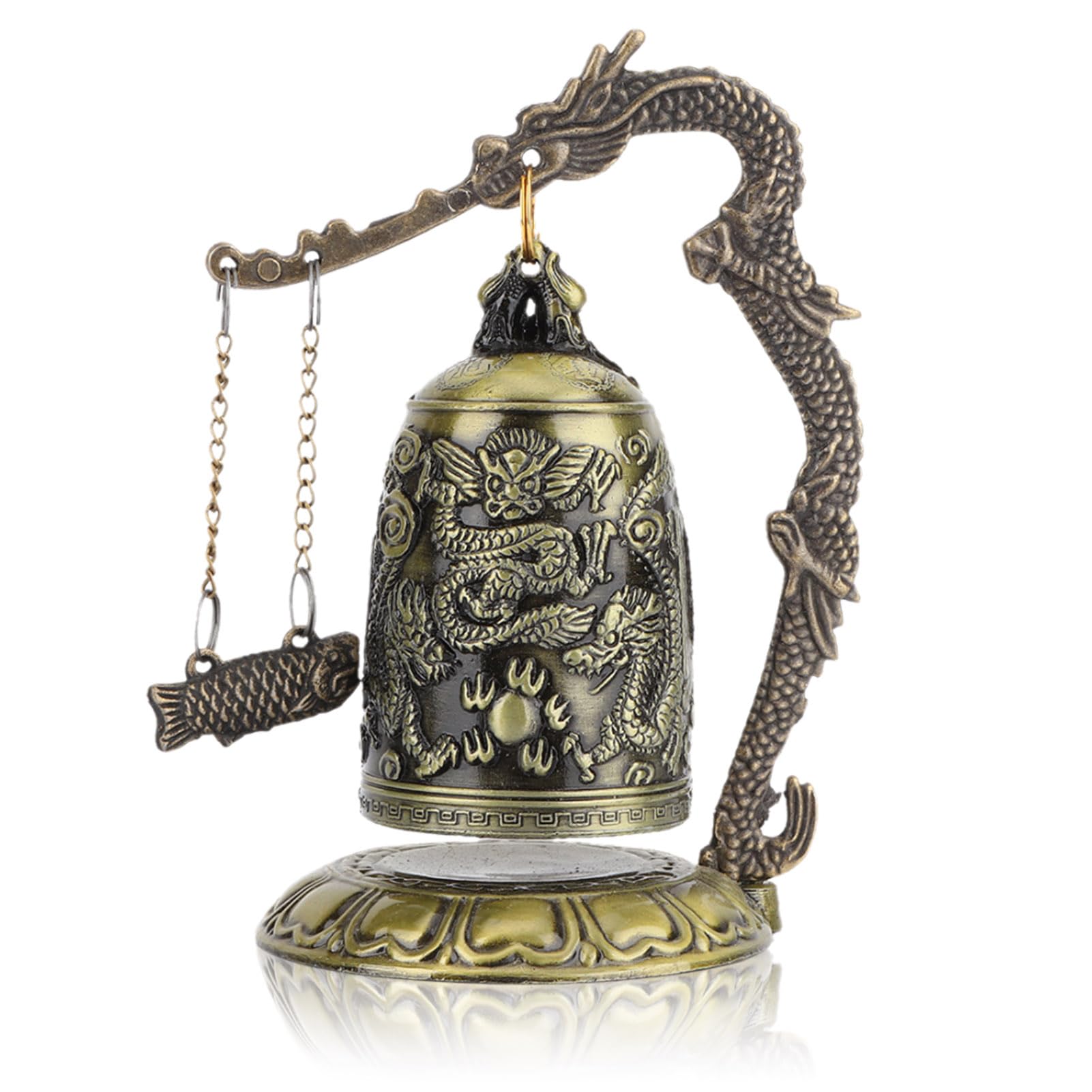 アクセサリー BEL Dragon Amazon.com: Fengshui Vintage Dragon Bell, Bronze Carved Dragon