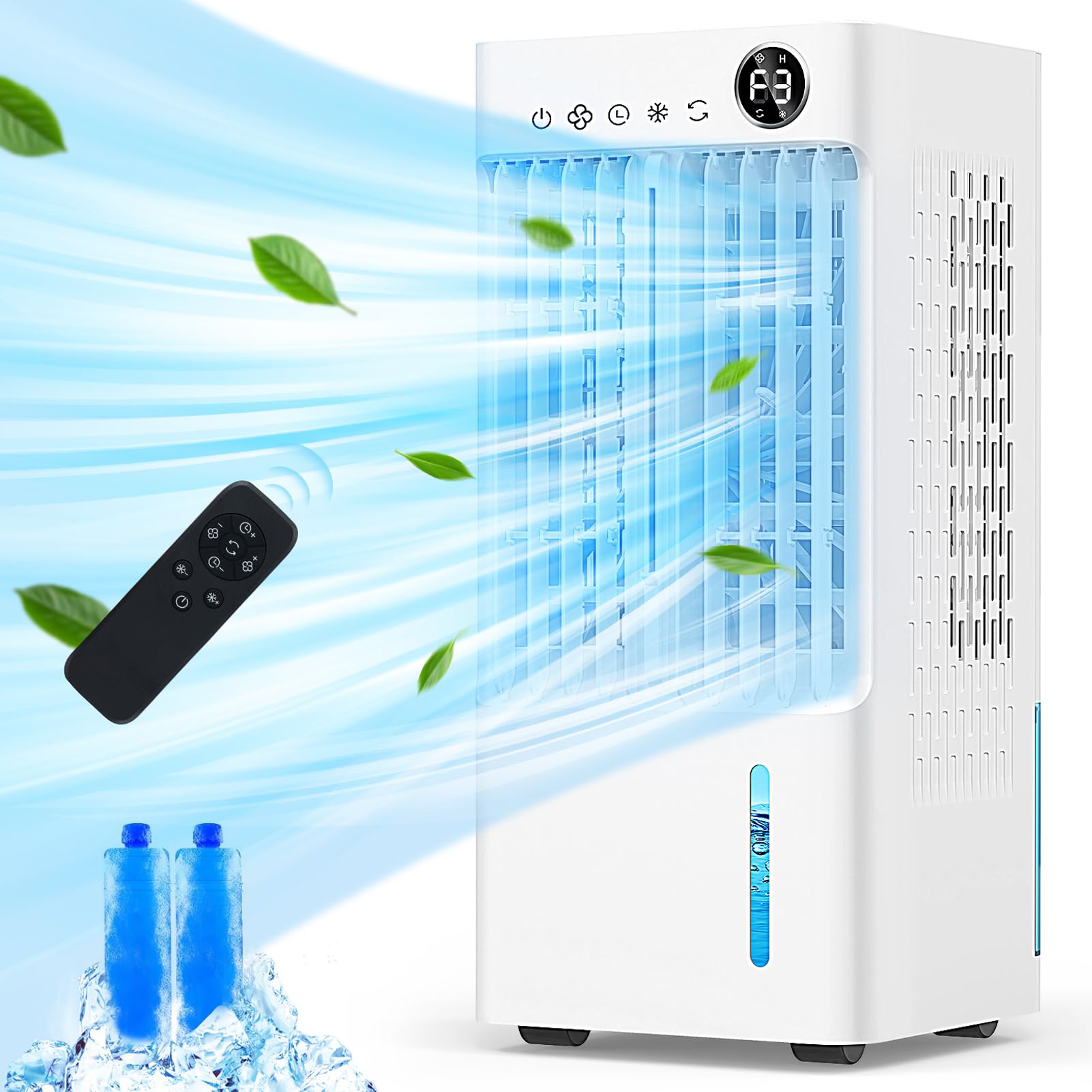 Amazon | 冷風機 冷風扇 強力【2024年モデル・超音波式で冷感アップ  