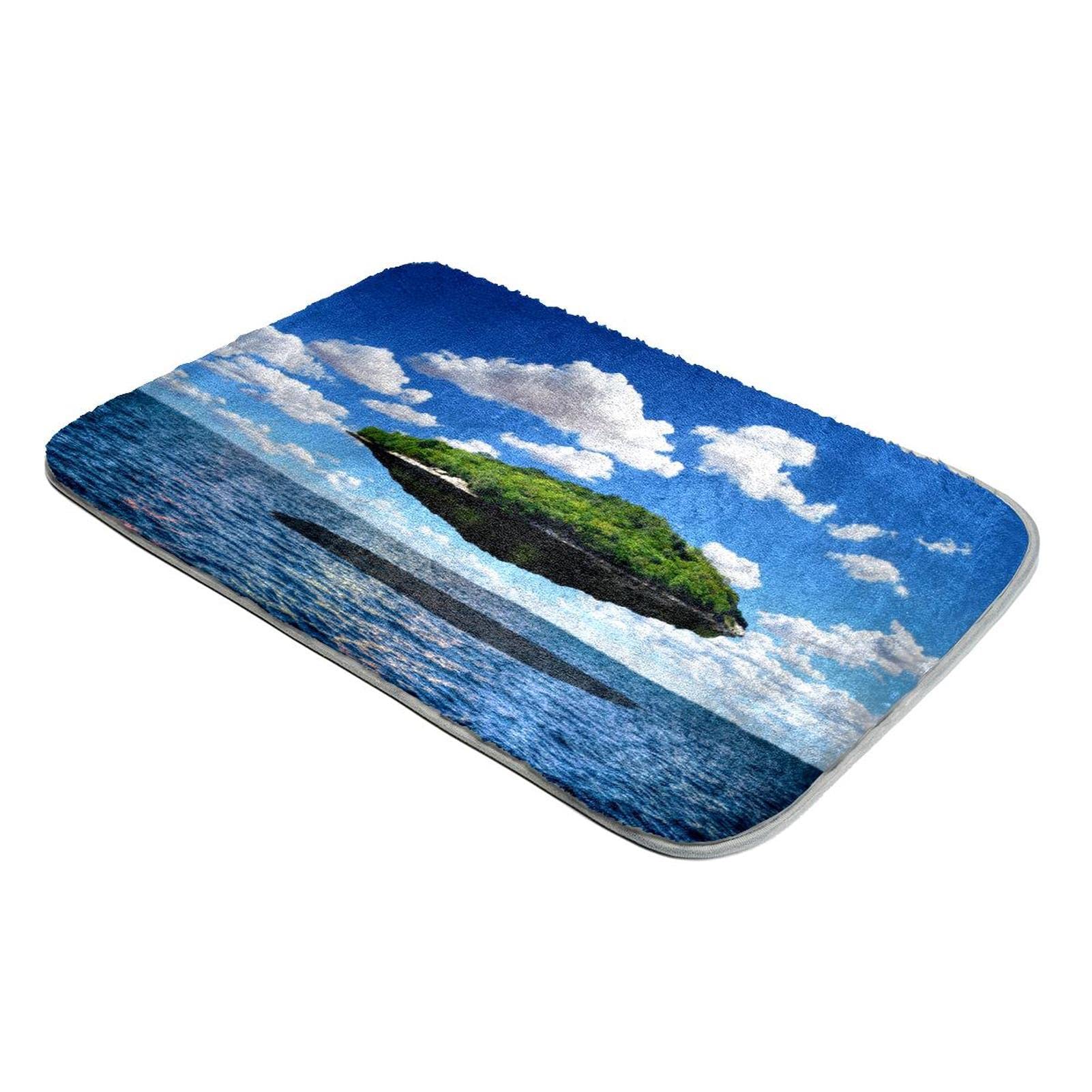 Tapis à poils longs bleu ciel en fausse fourrure douce pour sol de maison