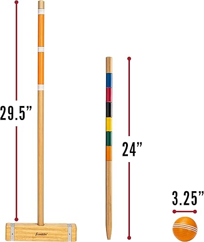 Vista 9 de Franklin Sports Juego de croquet para seis jugadores