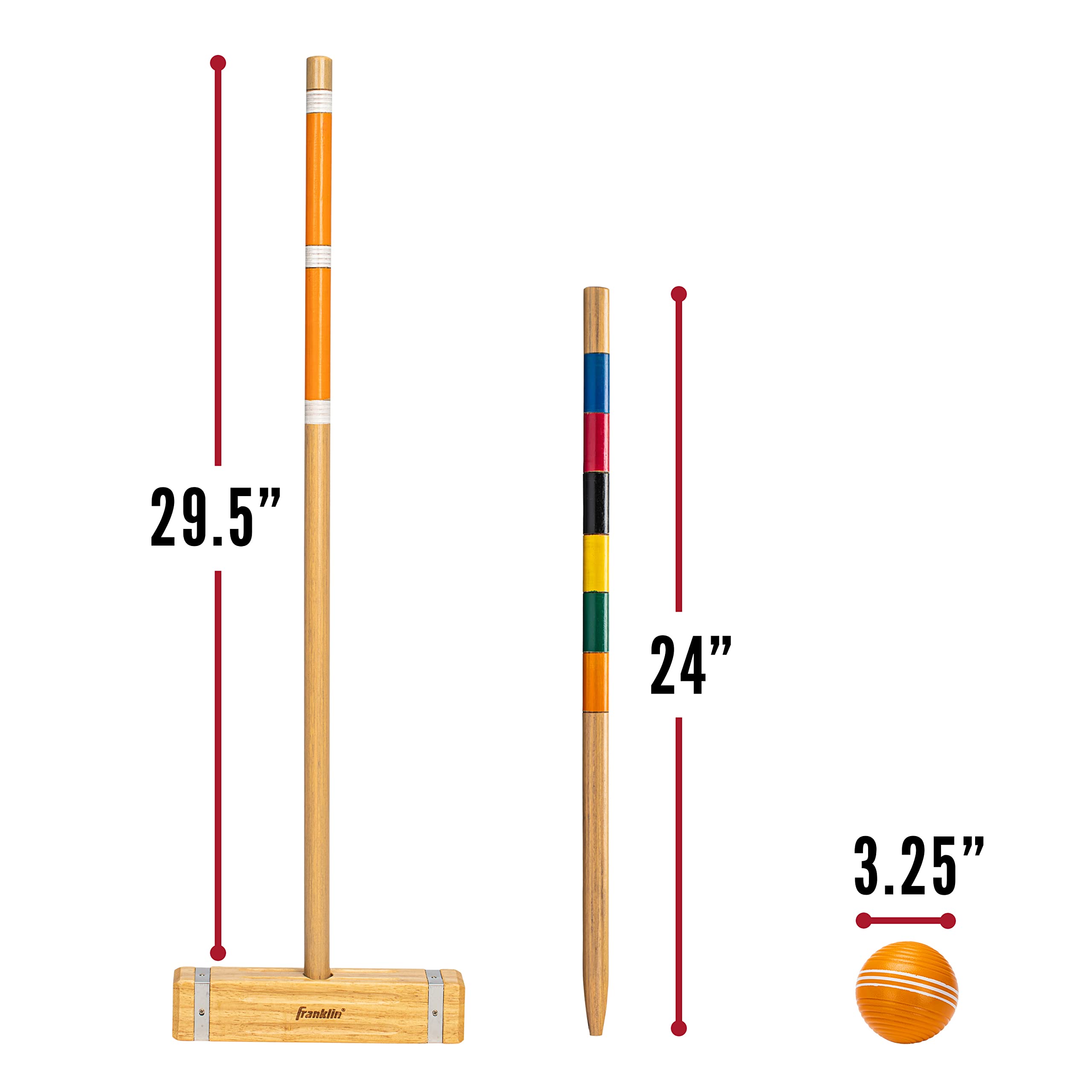 Franklin Sports Croquet Set - Classic Croquet Set with