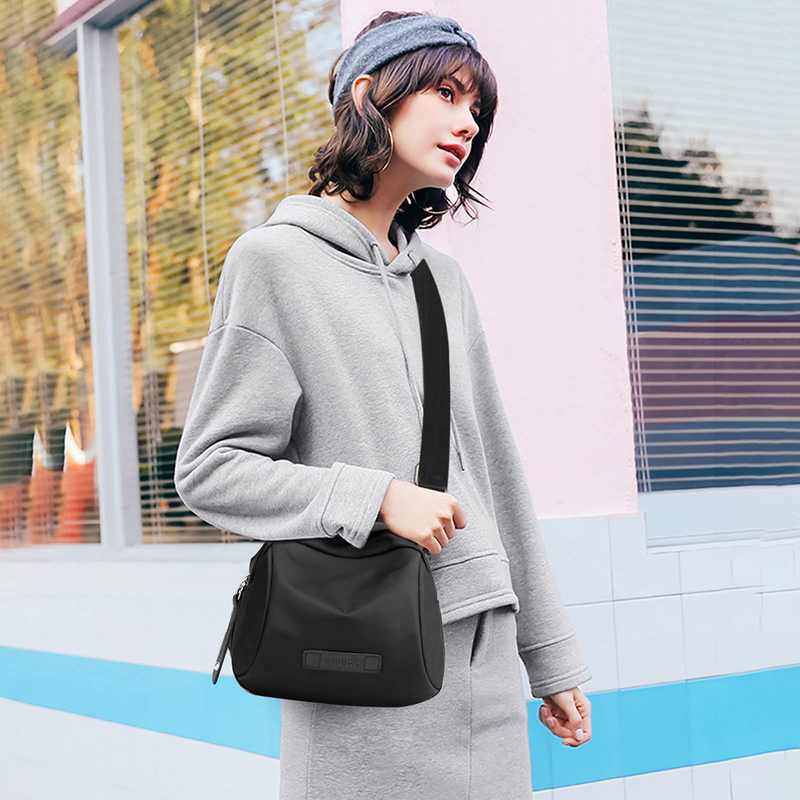 Donna Borsa a Tracolla Casual Borse a Spalla Ragazza Marsupio Leggero Borsa per Cintura per Lavoro Viaggi Shopping Escursioni Sport