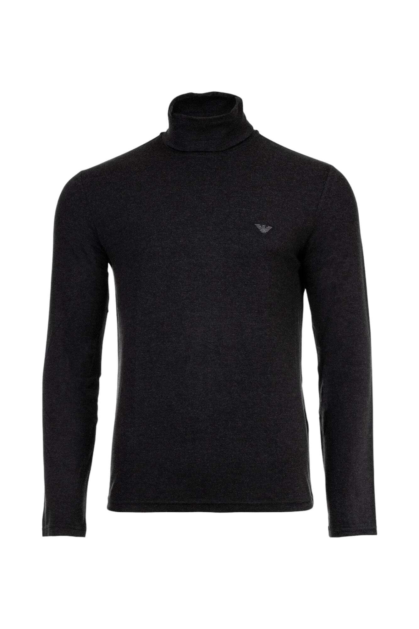 Emporio Armani Ciclista Uomo Maglia Manica Lunga Collo Alto Sottogiacca Soft Modal Articolo 112066 4F584