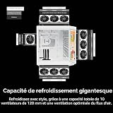 HYTE Y70 Touch Infinite Dual Chamber ATX Mid Tower - Custodia estetica moderna con touchscreen LCD 2,5K integrato, colore: Biancaneve - 7