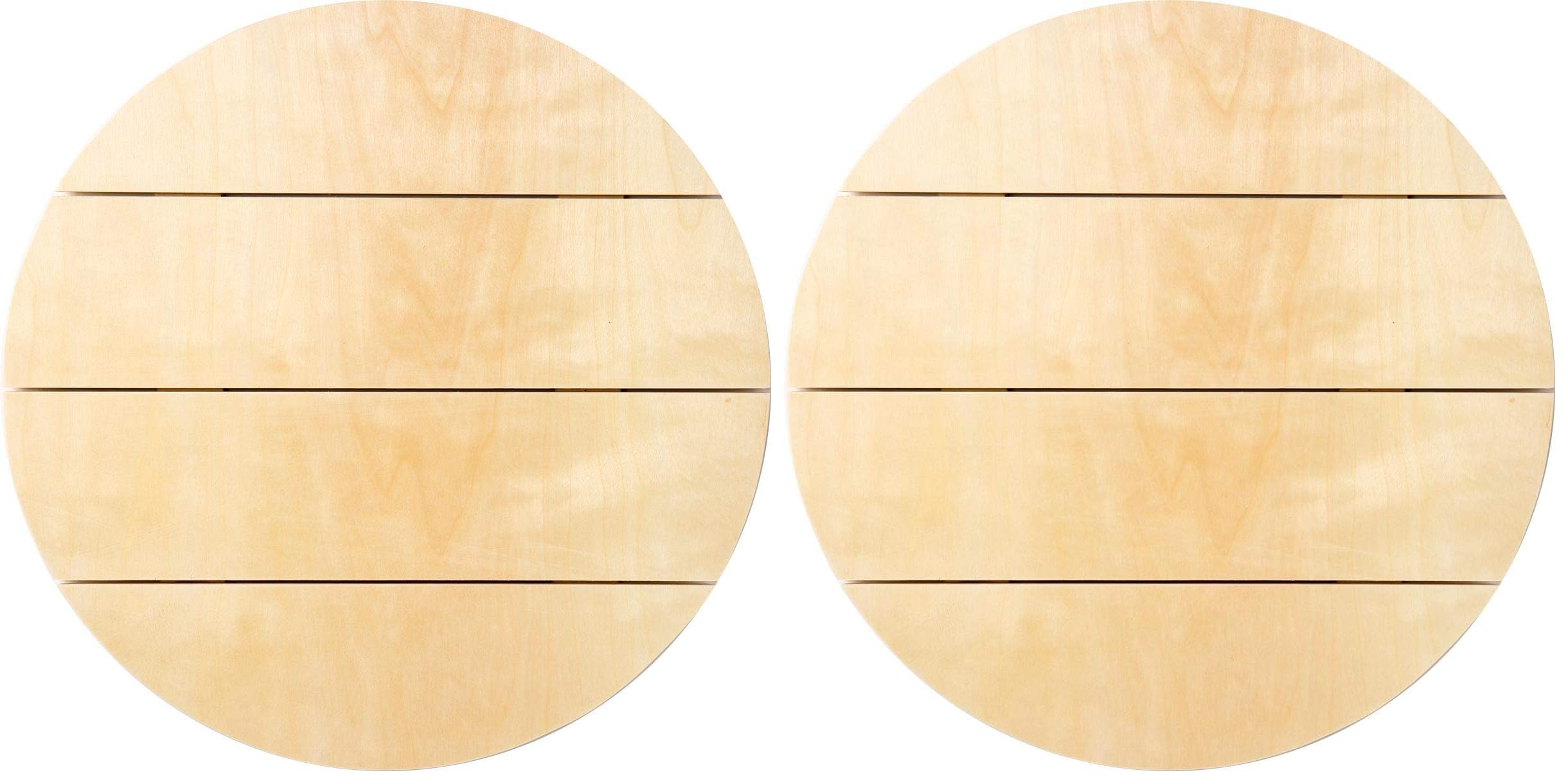 Plaid Pallet Wood Circles - Creative Crafting -1