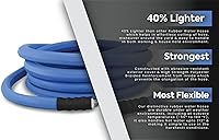 Vista 4 de AG-LITE BSAL58100 - Manguera de jardín de goma para agua caliente/fría de 5/8 pulgadas x 100 pies, 100% goma, ultraligera, súper fuerte, 500 PSI