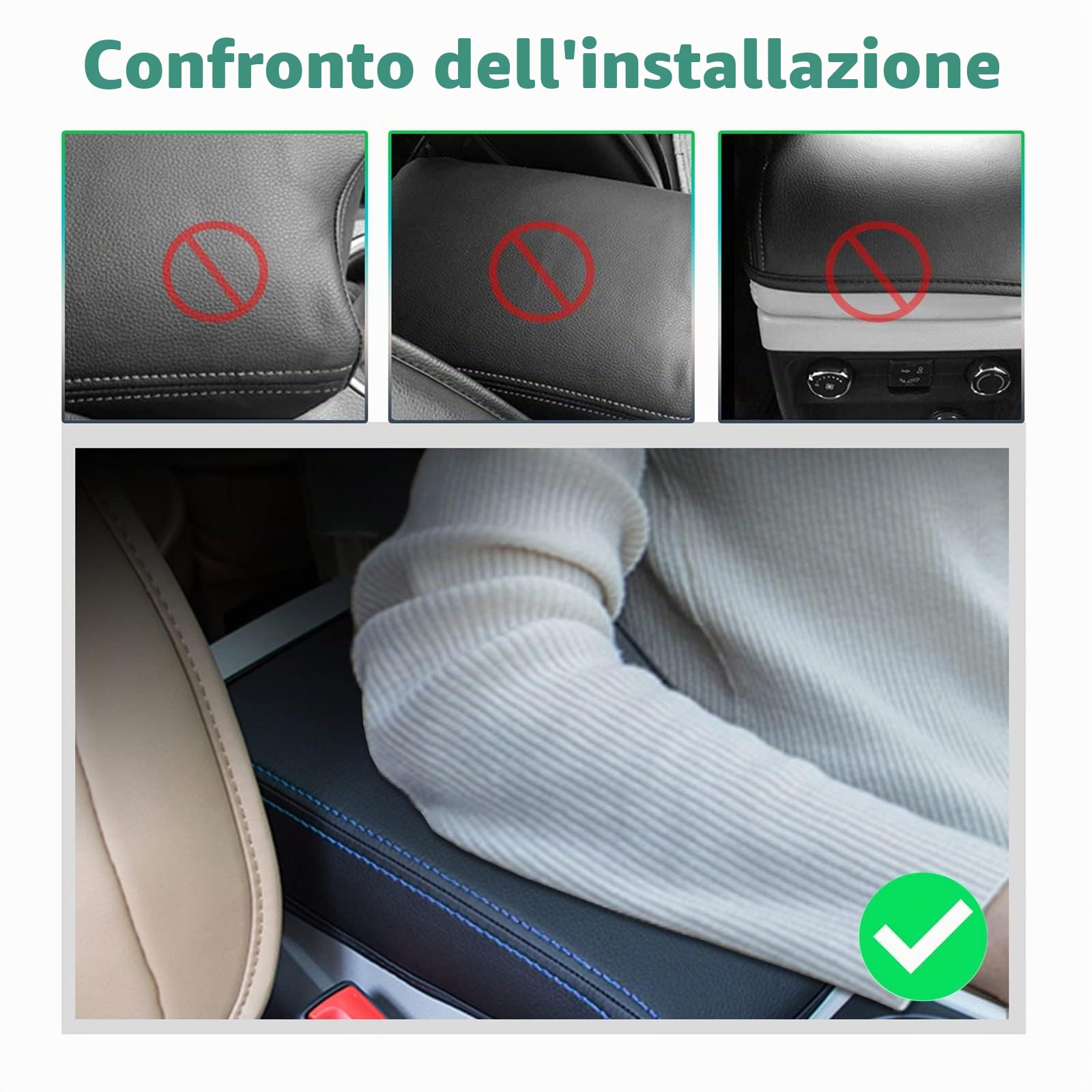 GAFAT Compatibile con Nissan Qashqai J12 e-Power 2022-2025 2026 Copertura per Bracciolo, Protezione Braccioli Console Centrale, Rivestimento in pelle PU, Facelift Qashqai ePower Accessori (Blu)