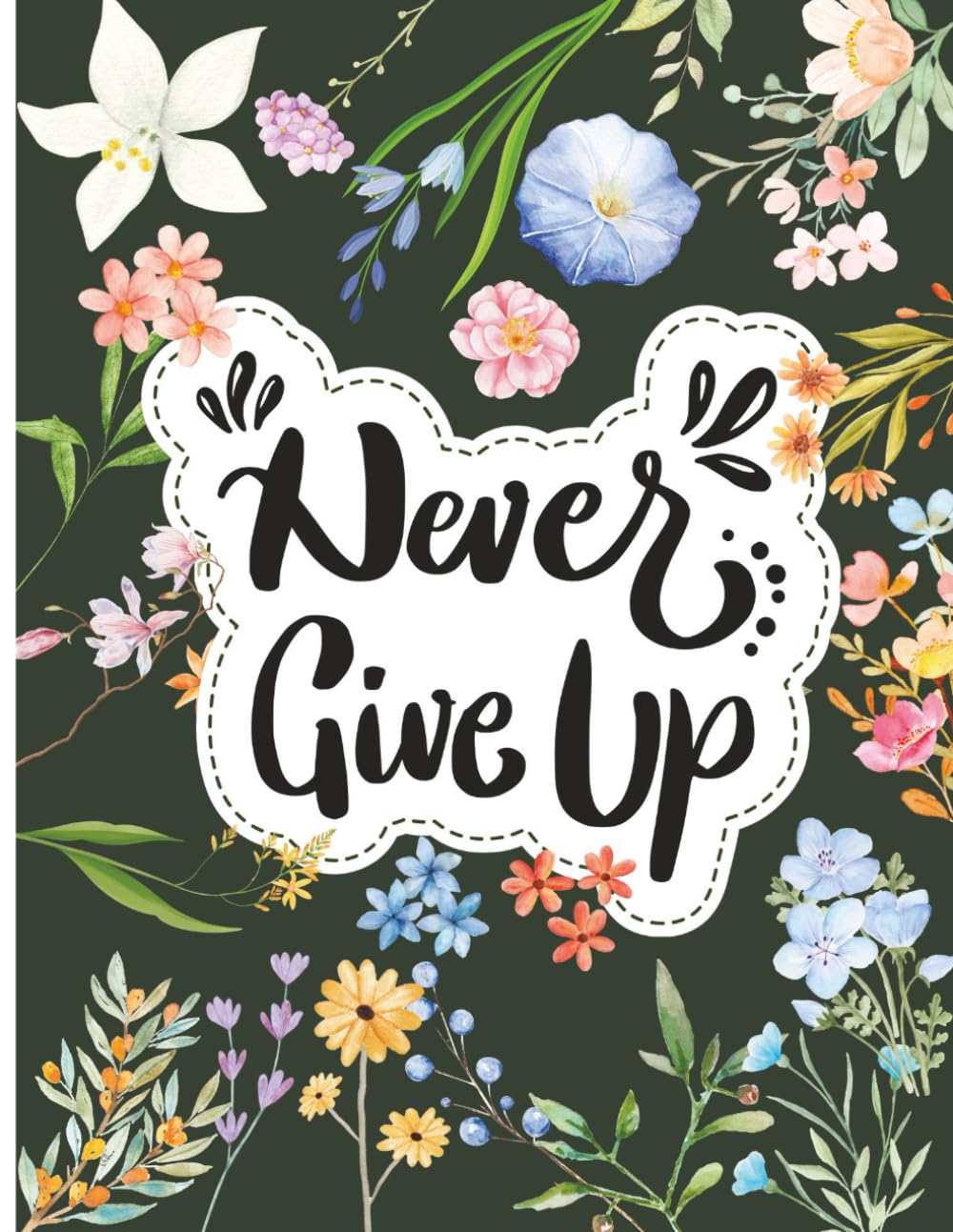 Never Give Up Good Vibes Adult Coloring Book: Motivational Quotes Coloring Book: A Positive Affirmations Coloring Book for Relaxation, Mindfulness, ... Strength, and Growth. (ADULTS COLORING BOOKS)