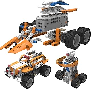 26-in-1 Kit Coding Robot, Makerzoid Superbot APP Enabled STEM Educational Toy, Programmable Robotics Kit, DIY Building Kit, Robot Toy, Gift for 6 to 14 Year Old Boys and Girls